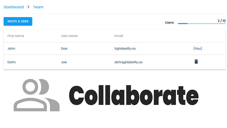 Collaborate with multiple users